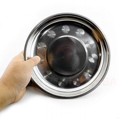 Тарелка нерж. 20 см