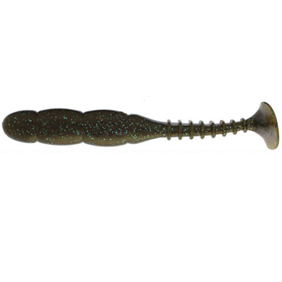 Силикон Fat Rockvibe Shad 6.5" 005 Green Pumpkin Blue