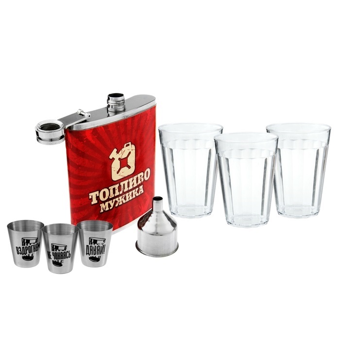 Сумка-набор "Мужик готовит мясо!" на 3 персоны (33 предмета)