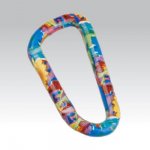 Брелок карабин Пестрый цветок d 8*80мм